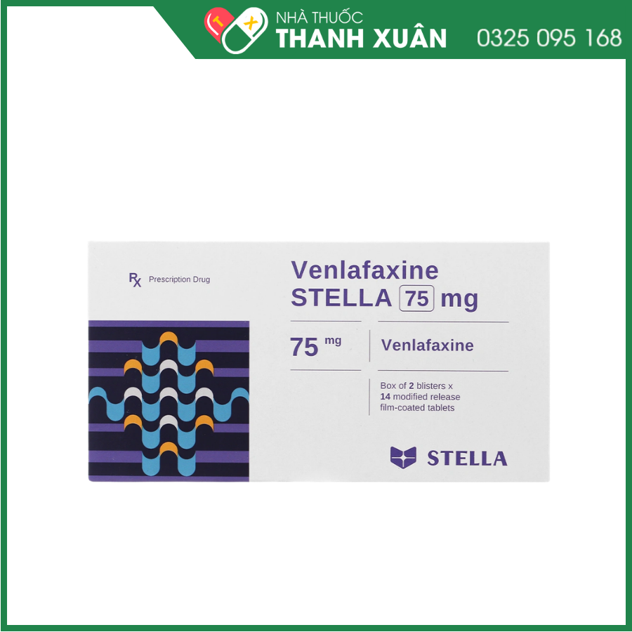 Venlafaxine STELLA 75mg điều trị các cơn trầm cảm nặng